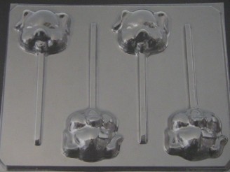 603 Pig Face Chocolate or Hard Candy Lollipop Mold